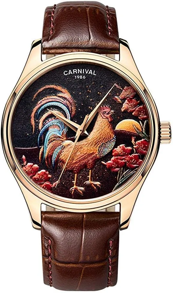 Dress Analog Casual Automatic Wristwatch MASTOP Men's Luxury Fashion Mechanical Watches Leather sedimentation mold stardom being Strap Business 