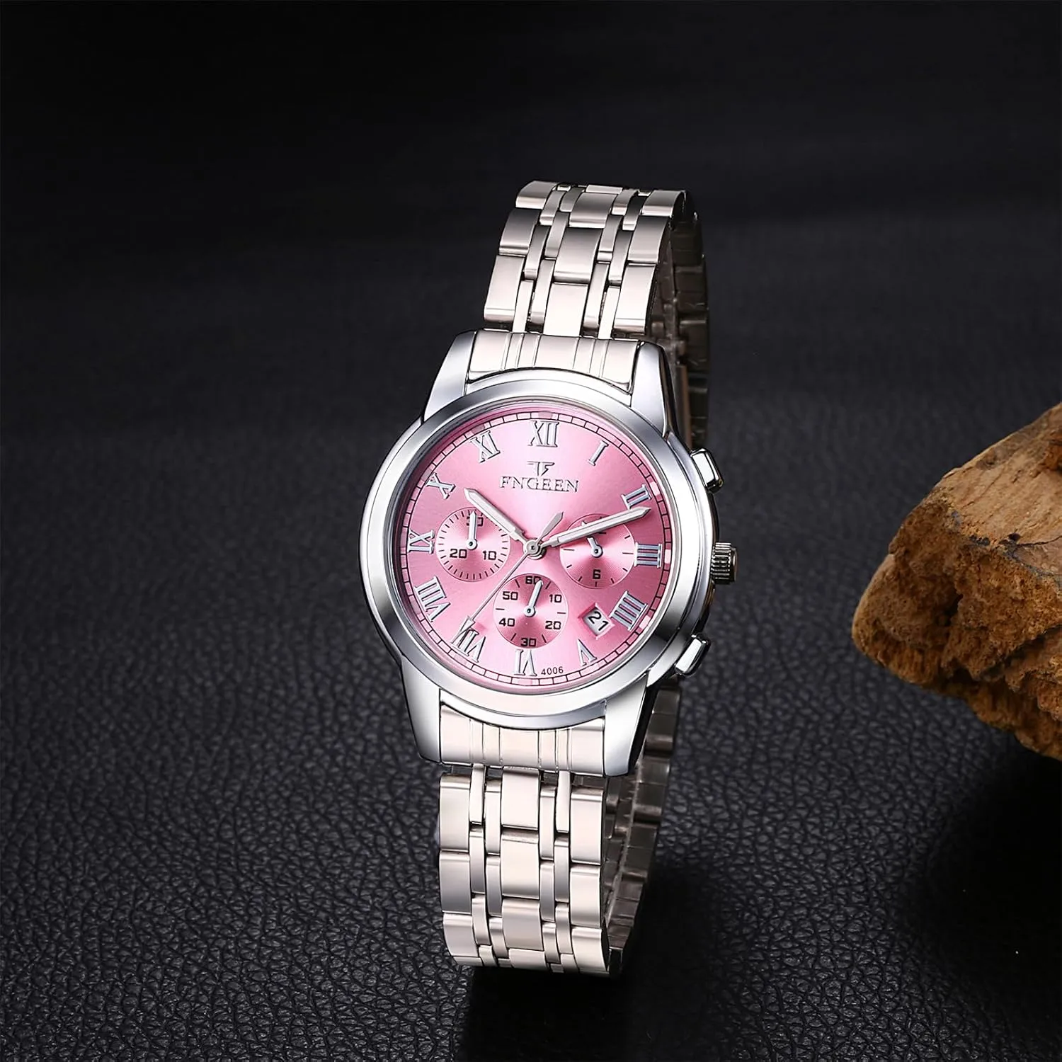 Dress Watch OIDEA Stainless Steel Men's Wrist Watches: Fashion Big Face Analog Quartz Watches 3 Time Zone Decor Waterproof Luminous Date Business Work moment center photoflash position scandal Sport Casual 