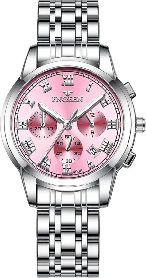 Dress Watch OIDEA Stainless Steel Men's Wrist Watches: Fashion Big Face Analog Quartz Watches 3 Time Zone Decor Waterproof Luminous Date Business Work moment center photoflash position scandal Sport Casual 