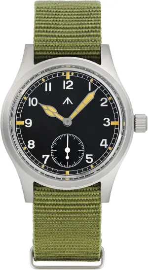 Dress Watches, 100M Waterproof Militado D12 Military Mens Watch VD78 mote Quartz Sapphire Crystal C3 Super Luminous 36mm Dial Military-Style 