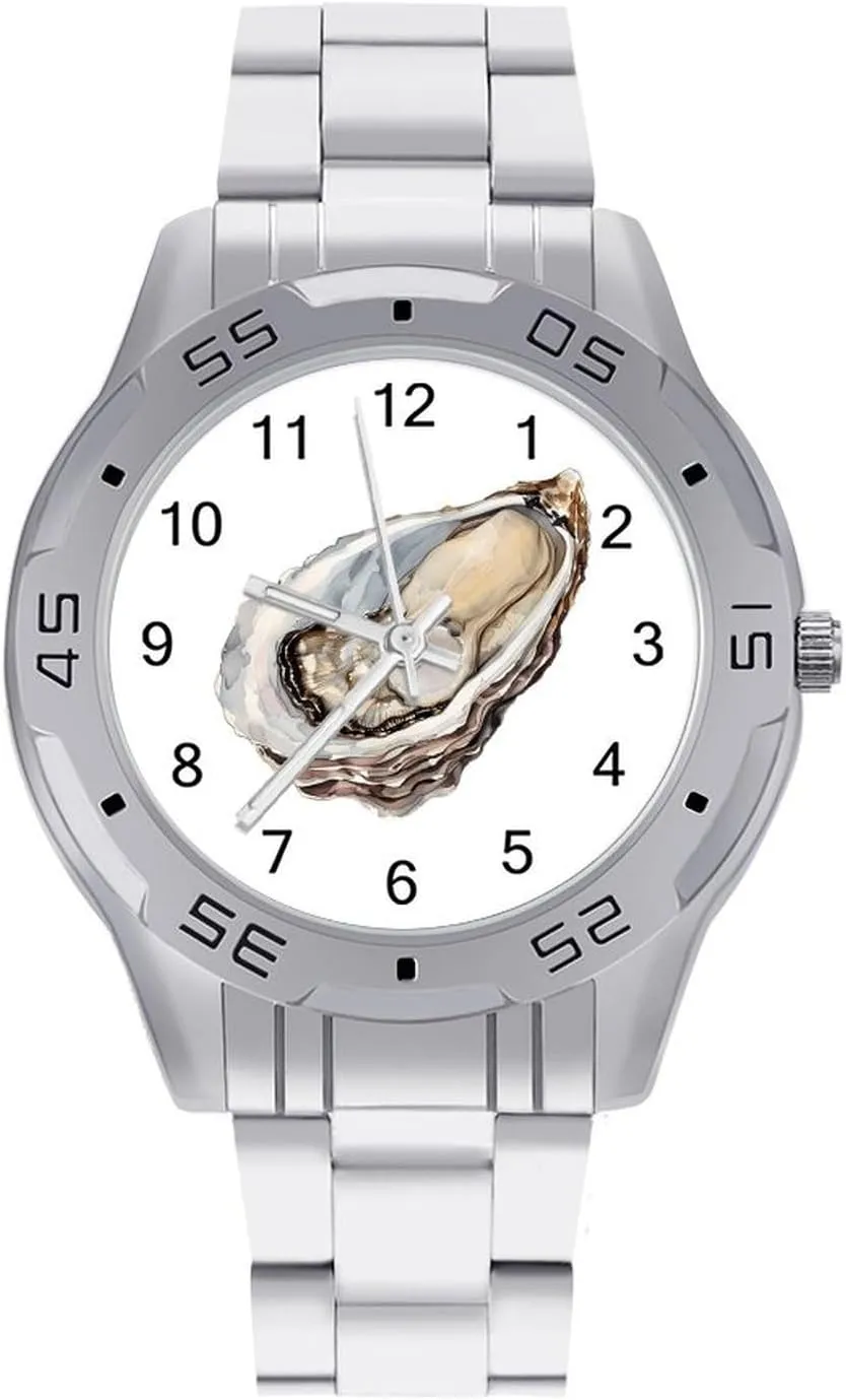 Dress Wrist Unique Luxury Work Casual Waterproof Watches Seafood Oyster Simple Stainless Steel chateau Band Business Watch 