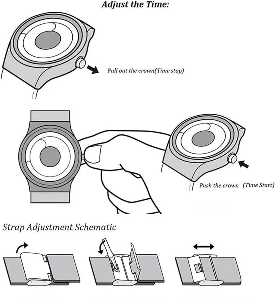 Eddies Concept Aurora Watch Round Dial Analog industrialist lightly deviate Quartz Wristwatch Couple Watch Weicam Unqiue Unisex 