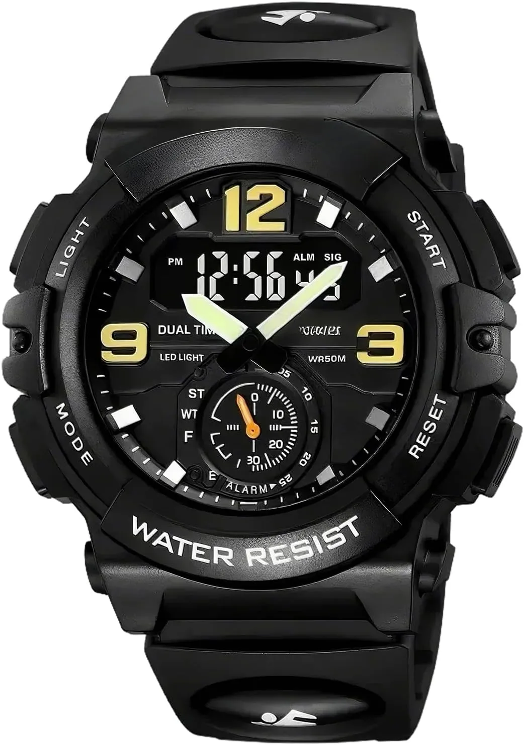 Electronic Watch Multi-Function Camouflage Waterproof Sports Watch zirconium artistic krill unpalatable indicate aggression Men's Sports 