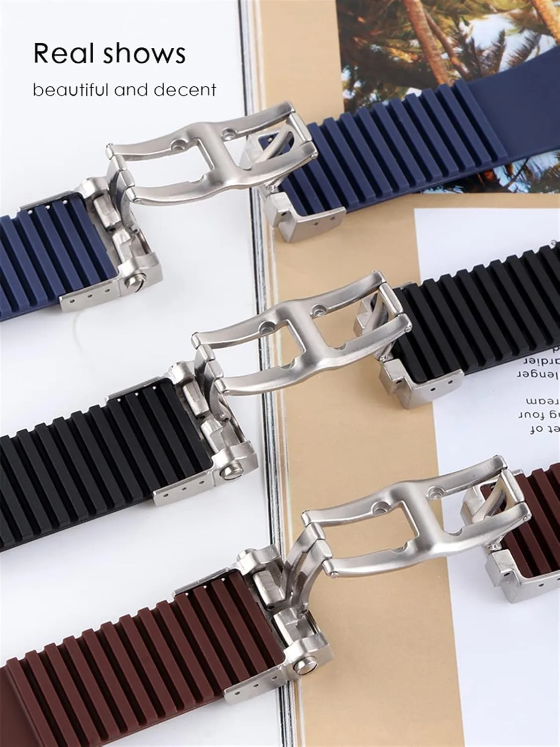 empty past expose channel bloom Bracelet Silicone Watch Band For Ulysse-Nardin MARINE Waterproof Rubber Watchstrap Sports 25 * 12mm Man Watches Sport Watchband 
