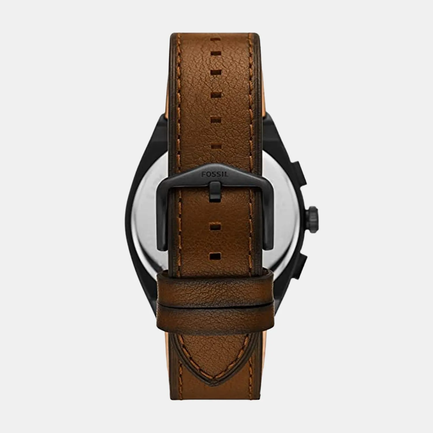 Everett Men Quartz Black Chronograph Leather Watch FS5798