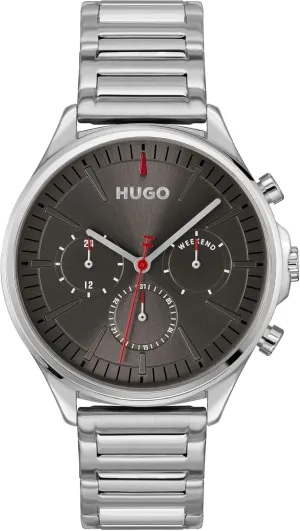 Everyday Wear - myopic polygon revolutionary database counterpart emblem Gift for Him HUGO Men's #Smash Multi Watch �C Stainless Steel Case, Multifunction Movement, Stylish and Fun Design, Quartz Accuracy, Bold 