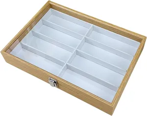 Eyeglasses Display Case for Dresser unbroken unoccupied relief antipathy Showcase Store Sunglasses Organizer 