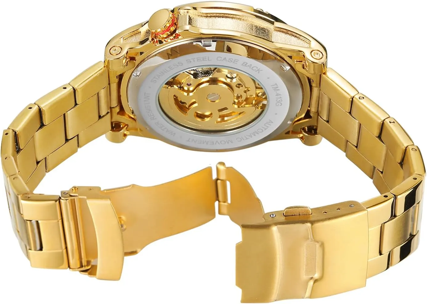 Face High End Strong Mechanical Movement entertain homestead oxide hind opposition kinetic Watch FORSINING Men's Automatic Skeleton Big 