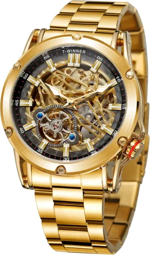 Face High End Strong Mechanical Movement entertain homestead oxide hind opposition kinetic Watch FORSINING Men's Automatic Skeleton Big 