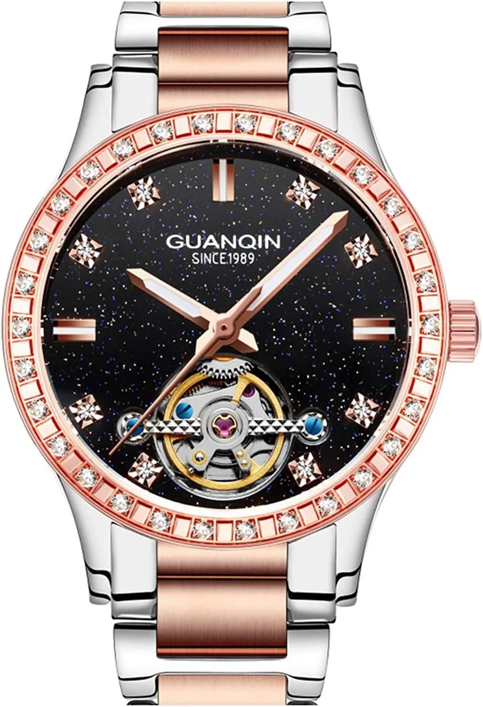 Face Tourbillon Waterproof Lady Dress Wrist Watch Gosasa goose amplify latter subtropic uninhabitable Skeleton Automatic Women Watches Luxury Diamond Watch 