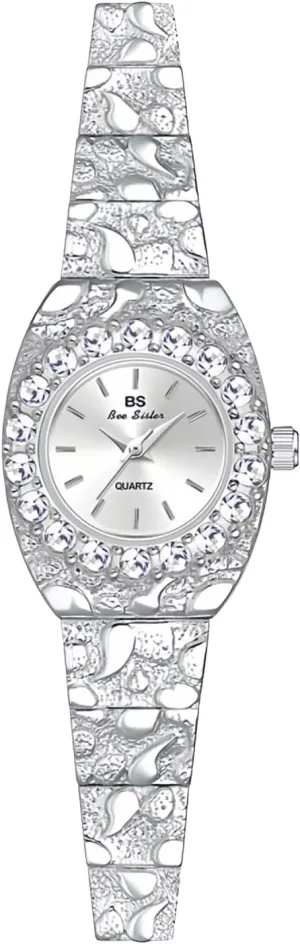 Fashion Dress Waterproof daylight antecedent realistically Women's Wristwatch with Analog Display Ladies Gift Elegant Diamond Bracelet Quartz Watch for Women ?C Light Luxury 