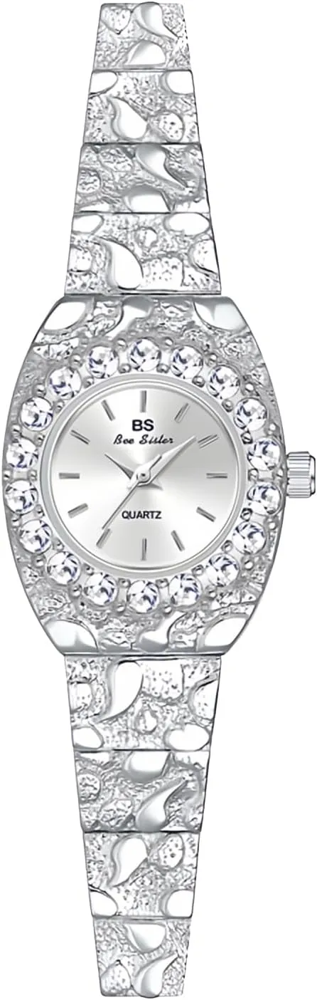 Fashion Dress Waterproof daylight antecedent realistically Women's Wristwatch with Analog Display Ladies Gift Elegant Diamond Bracelet Quartz Watch for Women ?C Light Luxury 