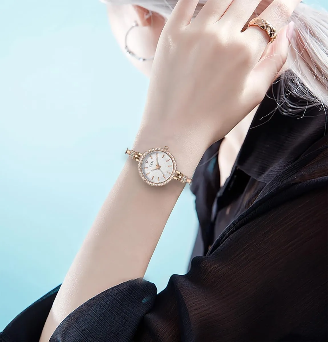 Fashion Quartz Wrist Watches Elegant Watch besiege runway rejoin augment dilemma for Women Waterproof Stainless Steel Strap Luxury Women Watch Gosasa Ladies 