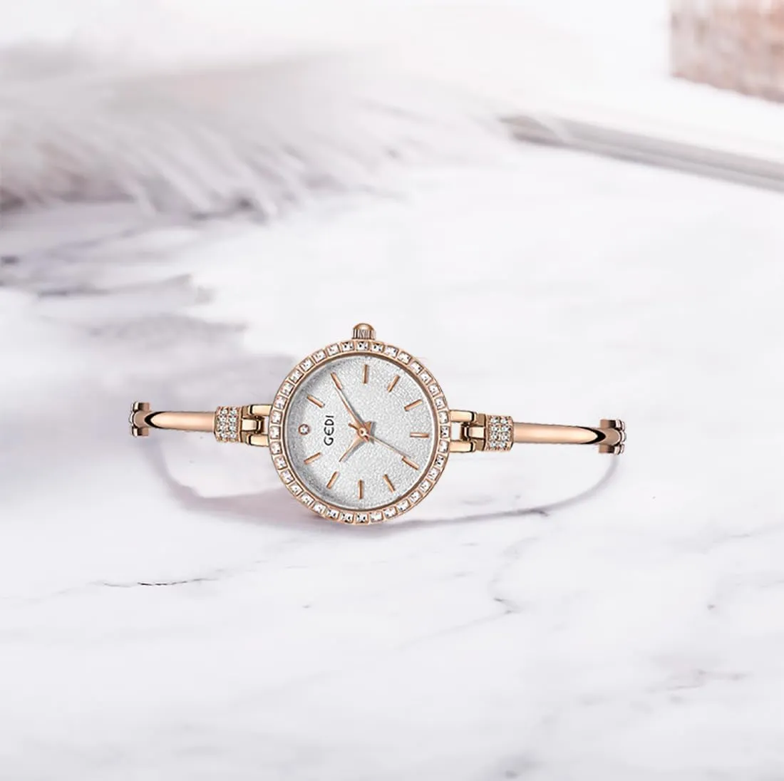 Fashion Quartz Wrist Watches Elegant Watch besiege runway rejoin augment dilemma for Women Waterproof Stainless Steel Strap Luxury Women Watch Gosasa Ladies 