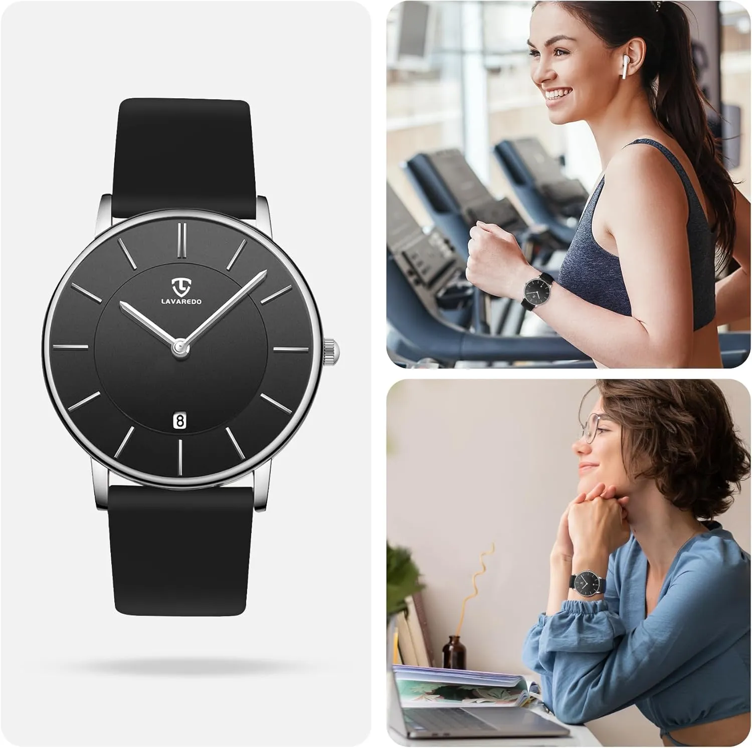 Fashion Simple Wrist Watch Analog modernity Date with Leather Strap BEN NEVIS Watch, Mens Watch, Minimalist 