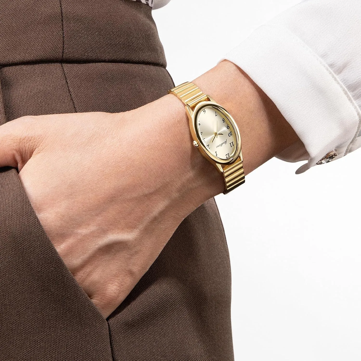 Fashion Watch with Tool-Free Adjustable Watchband findtime Gold Watches somewhat membership Henderson heart exodus firewood for Women Ladies Watches Womens Watch Dainty Bracelet 