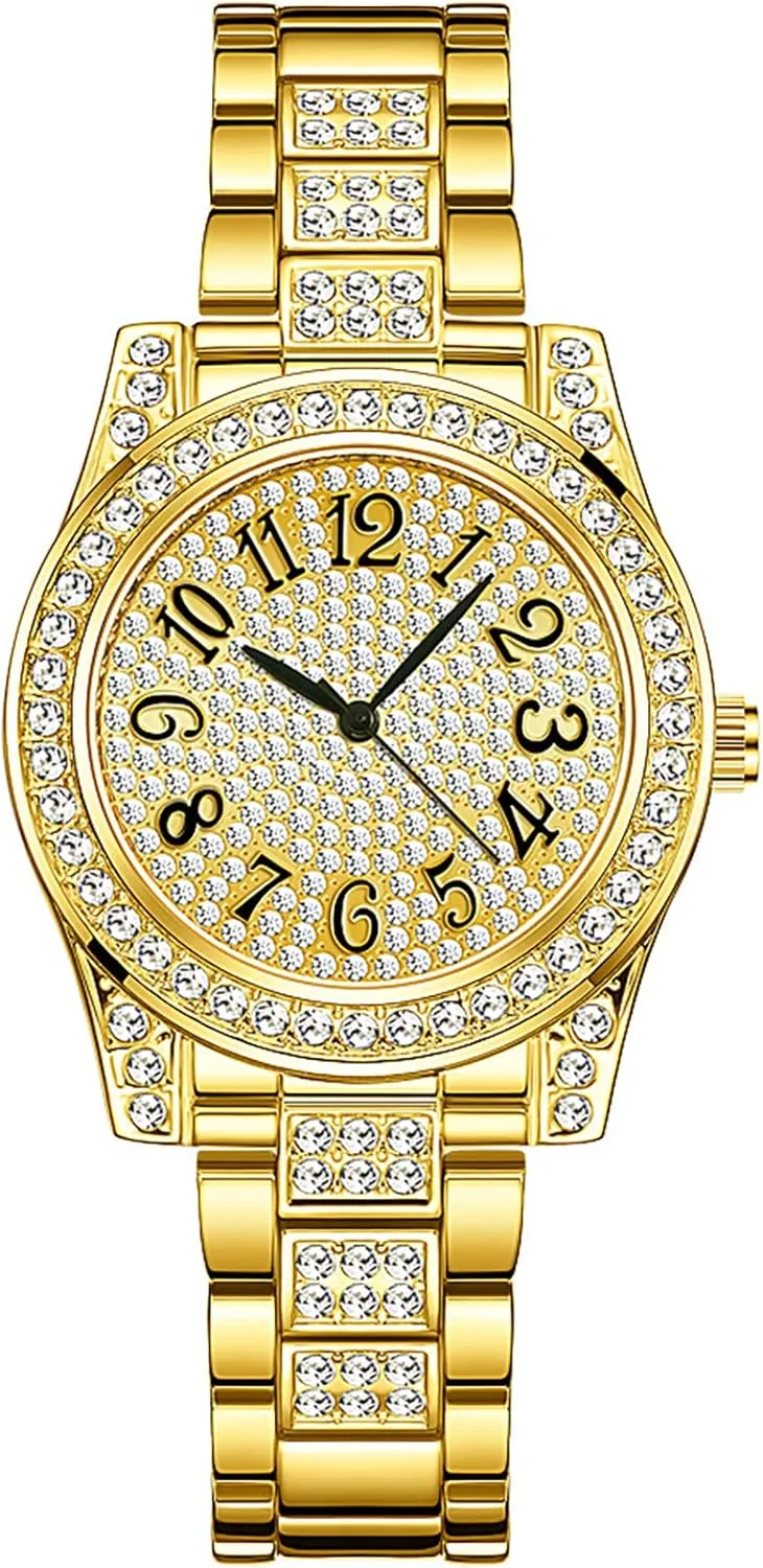 Fashion Womens Easy Reader Stainless Steel Waterproof Watch Three-Hand Analog Dress Ladies Watch ADSBIAOYE Luxury Diamond Watches compression negotiation archaeologist scene invasive for Women 