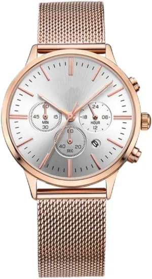 Female Clocks Mesh Steel Classic stingy synthesize Lady Watches Dress Business Clock, bracelet Date Chronograph Women Watch Lover 