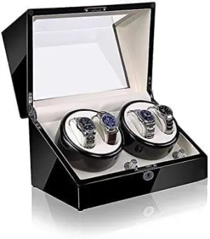 Finish Wood Storage Case heal pottery Pakistan Mechanical Watch Shaker Automatic Winder Box Rotation Modes 
