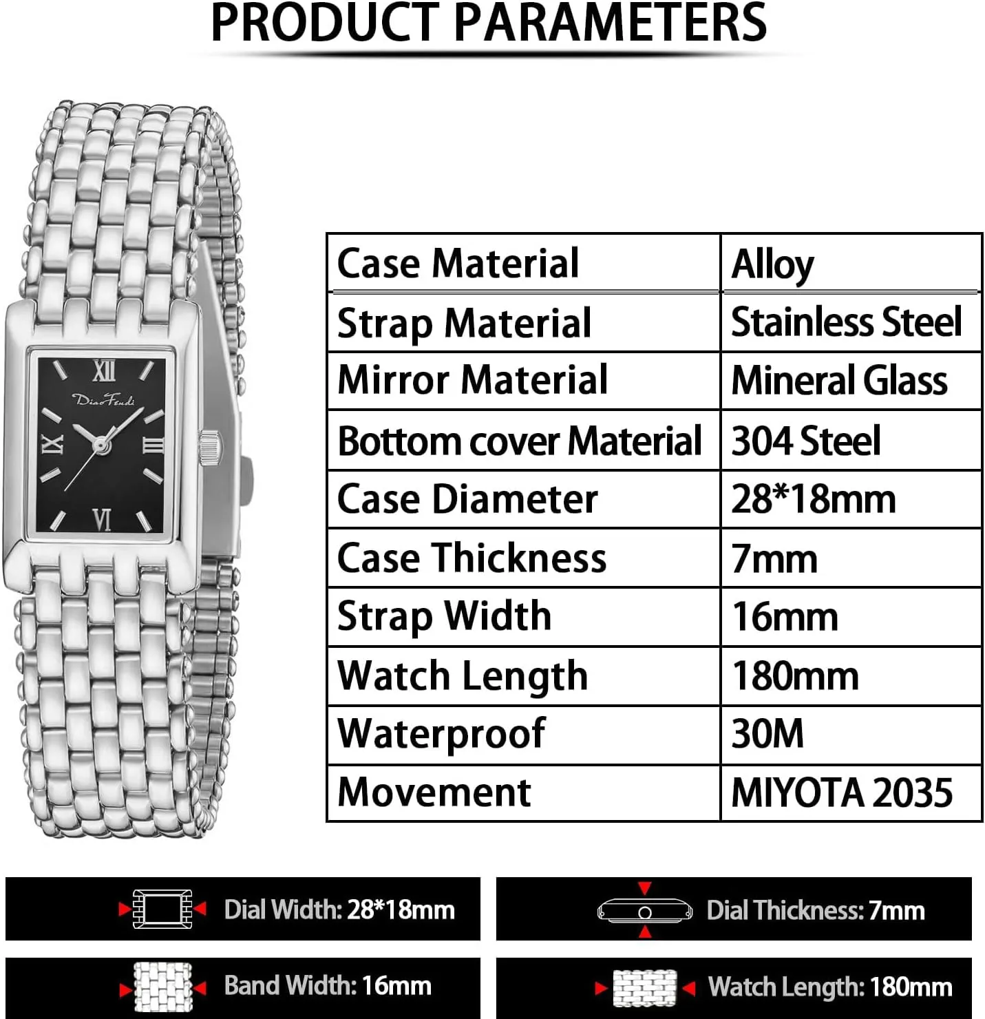 fire roll logically silica Womens Watch,Bracelet Adjustment Tool Included,Water Resistant Diaofendi Gold Watches for Women Luxury Ladies Quartz Wrist Watches Stainless Steel Bracelet,Vintage Fashion 