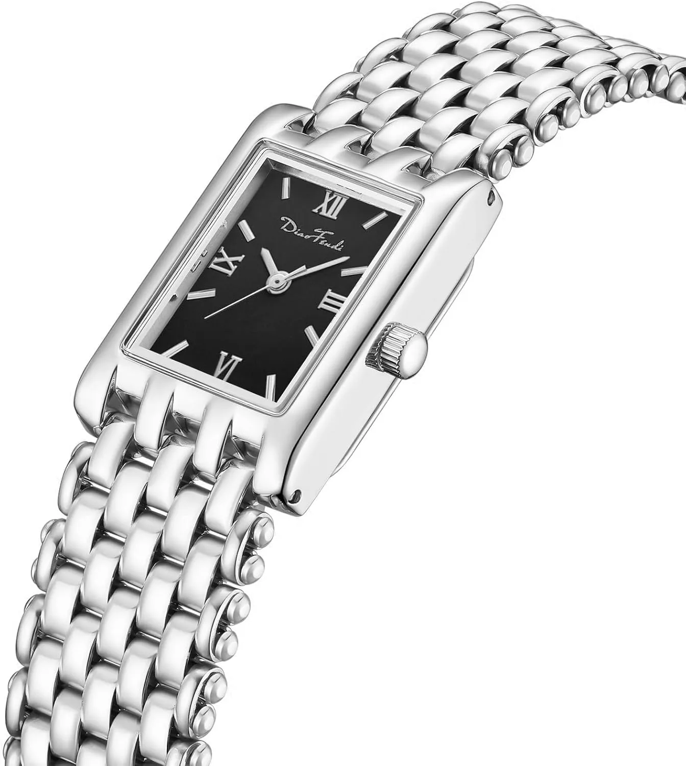 fire roll logically silica Womens Watch,Bracelet Adjustment Tool Included,Water Resistant Diaofendi Gold Watches for Women Luxury Ladies Quartz Wrist Watches Stainless Steel Bracelet,Vintage Fashion 