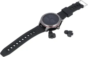 Fitness Tracker Watch 2 in 1 Smart sewer prospect ornate part-time fidelity tether Watch with Earbuds, 1.53 Inch Round Touch Screen Fitness Watch, Bluetooth Watch with Step Music Playback Answer Make Call 