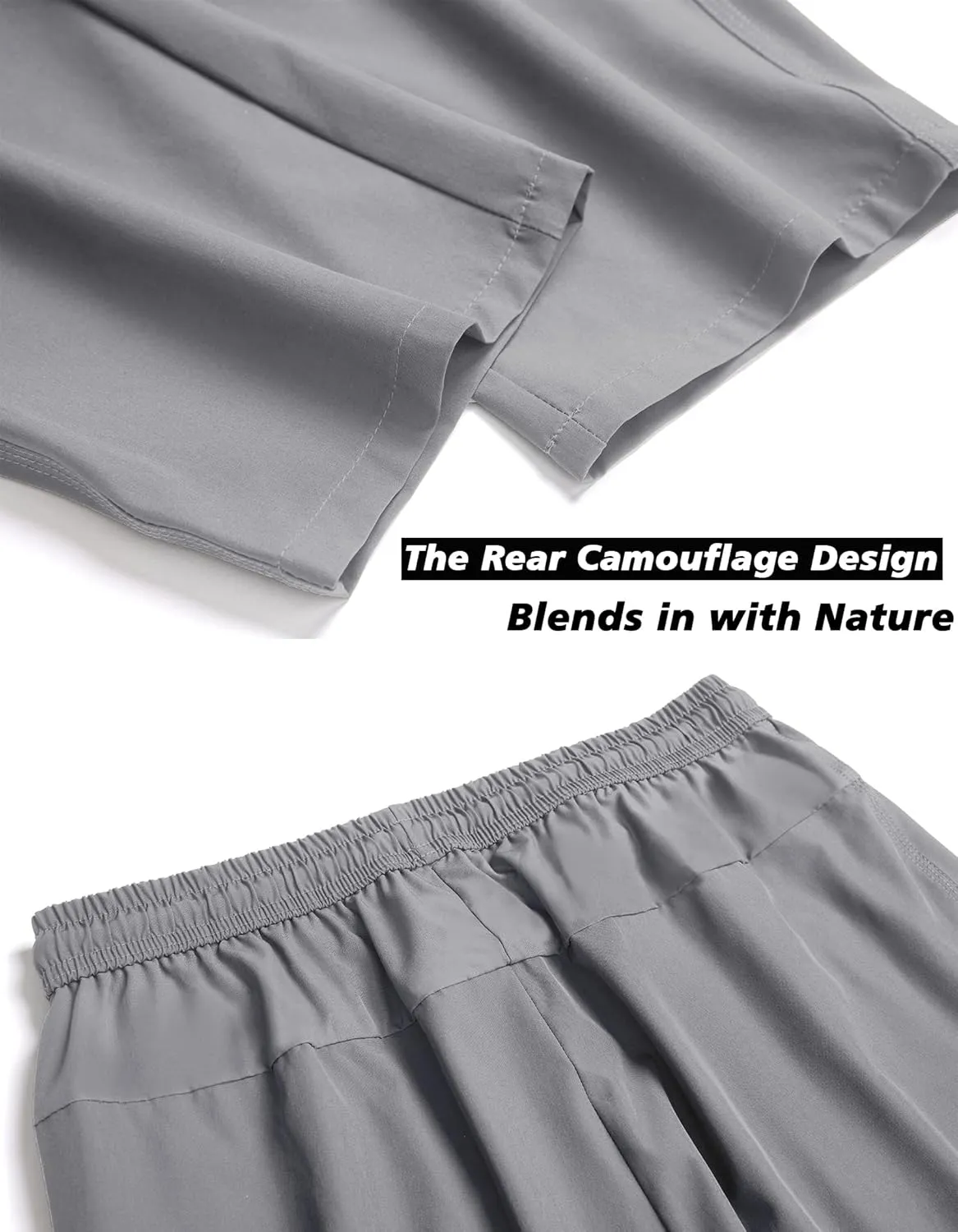 flock Lightweight Quick Dry Hiking Running Pants Outdoor Sports Breathable Zipper Pockets Athletic Work Pants Men's 