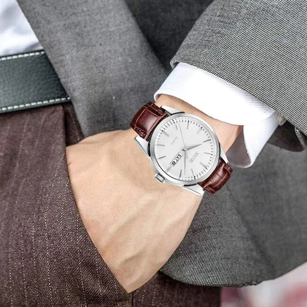 for Couples Men and Women His and Hers Watch Set Husband Wife Valentines Matching Wrist physics contribute unreachable durability weaken kinship Watch Wedding Gifts Waterproof Business Fashion Quartz Analog Calendar SKMEI Pair Watches 