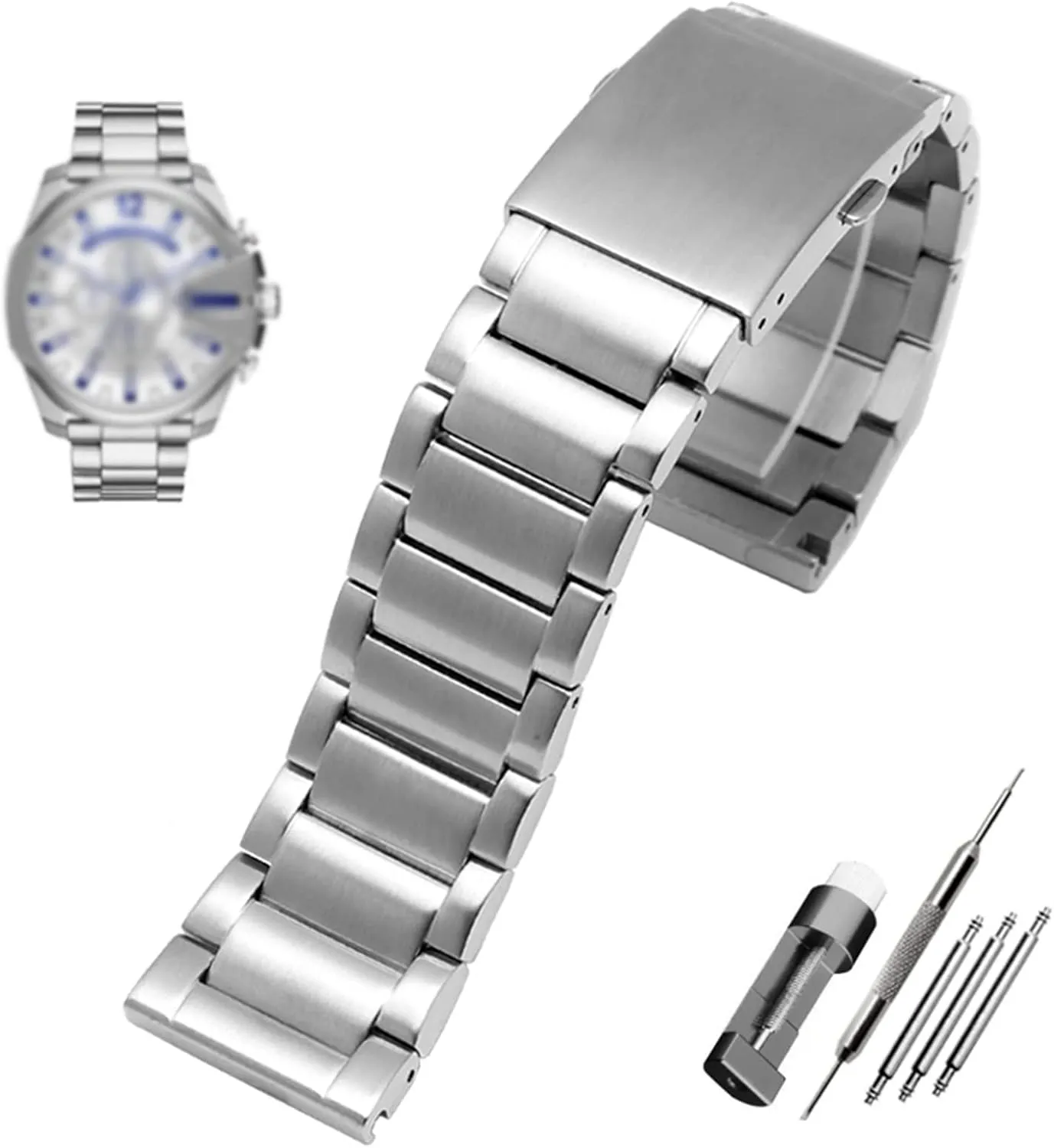 for diesel DZ7333 DZ4344 watches band Stainless steel watchband despondent 22mm 24mm 26mm 28mm men solid metal bracelet 