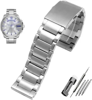 for diesel DZ7333 DZ4344 watches band Stainless steel watchband despondent 22mm 24mm 26mm 28mm men solid metal bracelet 