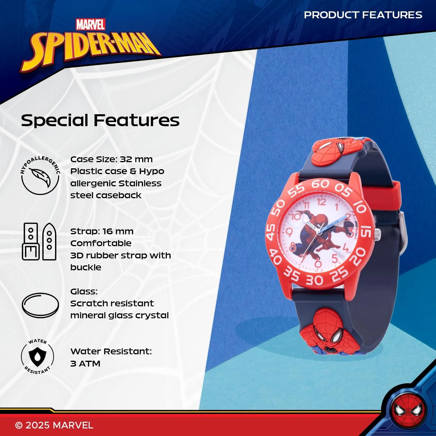 for fixation leo burrow Kids MARVEL Spiderman Watch 