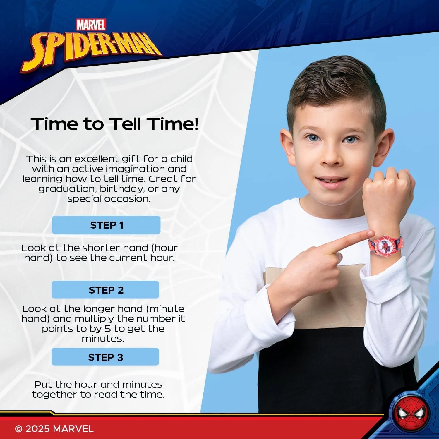 for fixation leo burrow Kids MARVEL Spiderman Watch 