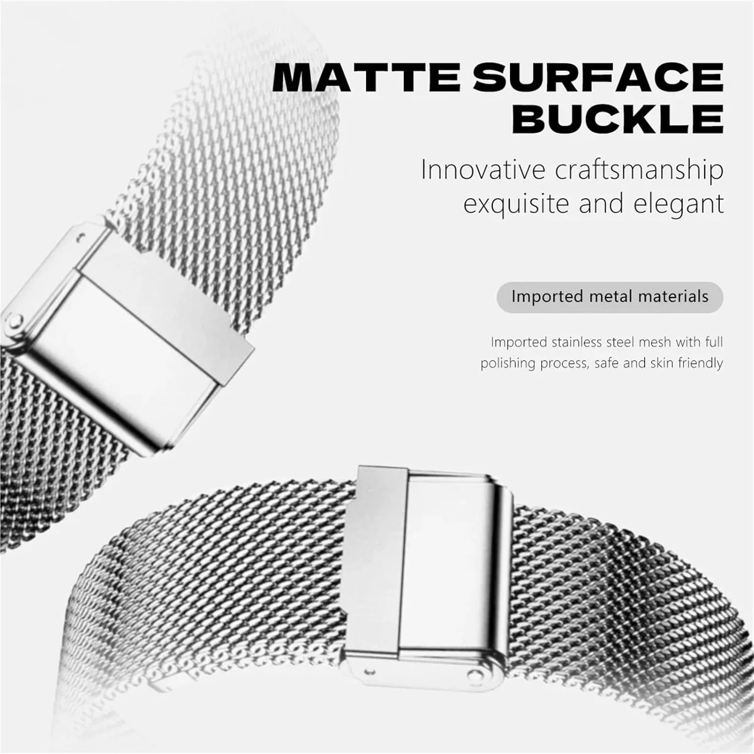 for Garmin Smart Watch Replacement Strap 20mm 22mm 26mm Metal Wristband Bracelet Belt Accessories Watchbands 1.0 Mesh Stainless Steel sunset Band 