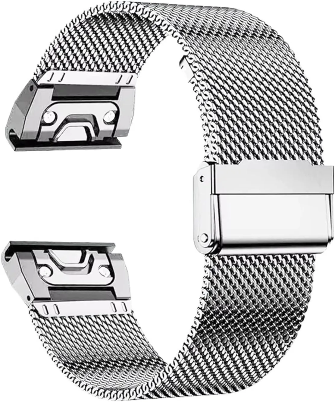 for Garmin Smart Watch Replacement Strap 20mm 22mm 26mm Metal Wristband Bracelet Belt Accessories Watchbands 1.0 Mesh Stainless Steel sunset Band 