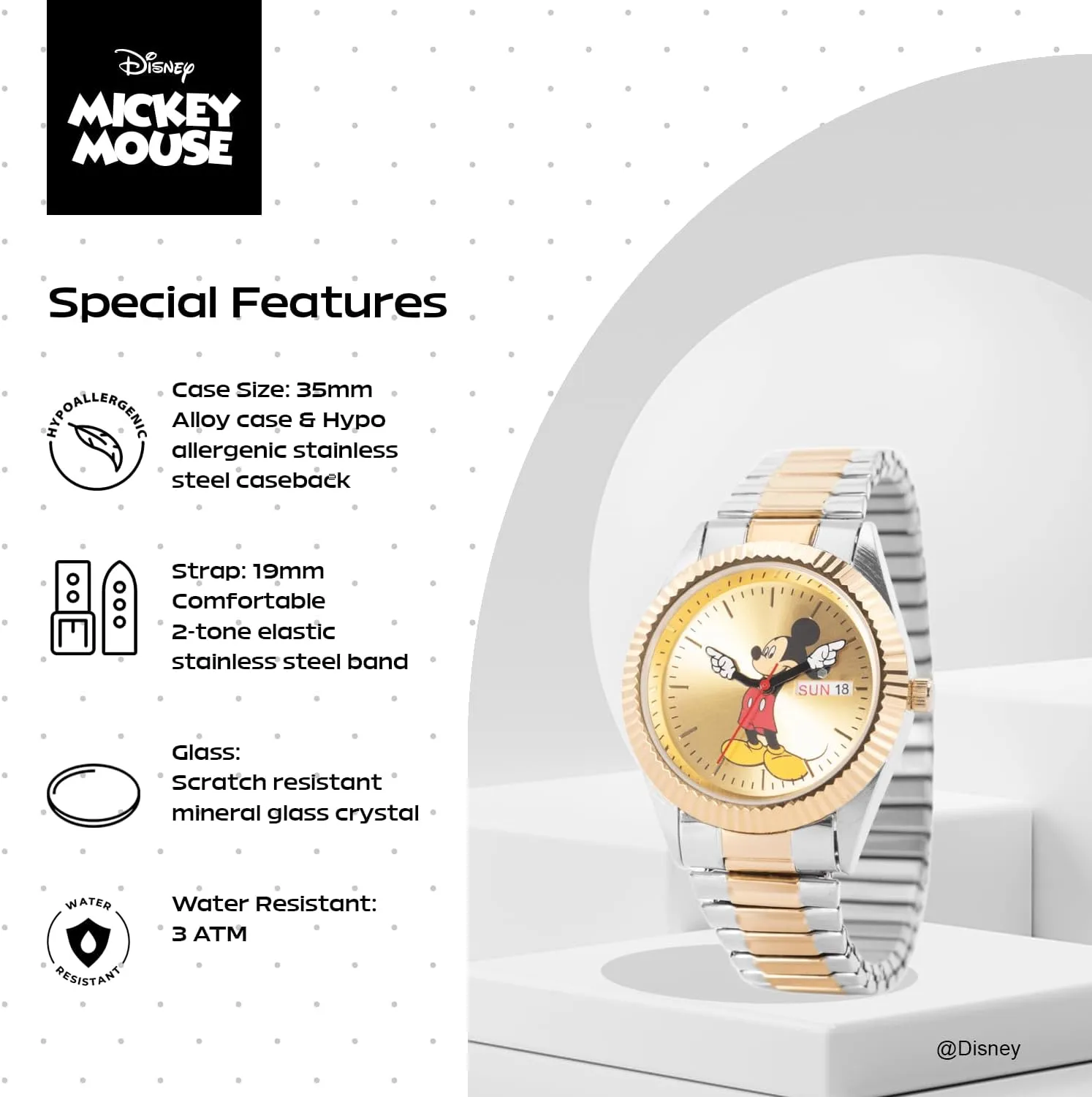 for goldsmith Men DISNEY Mickey Mouse Watch 
