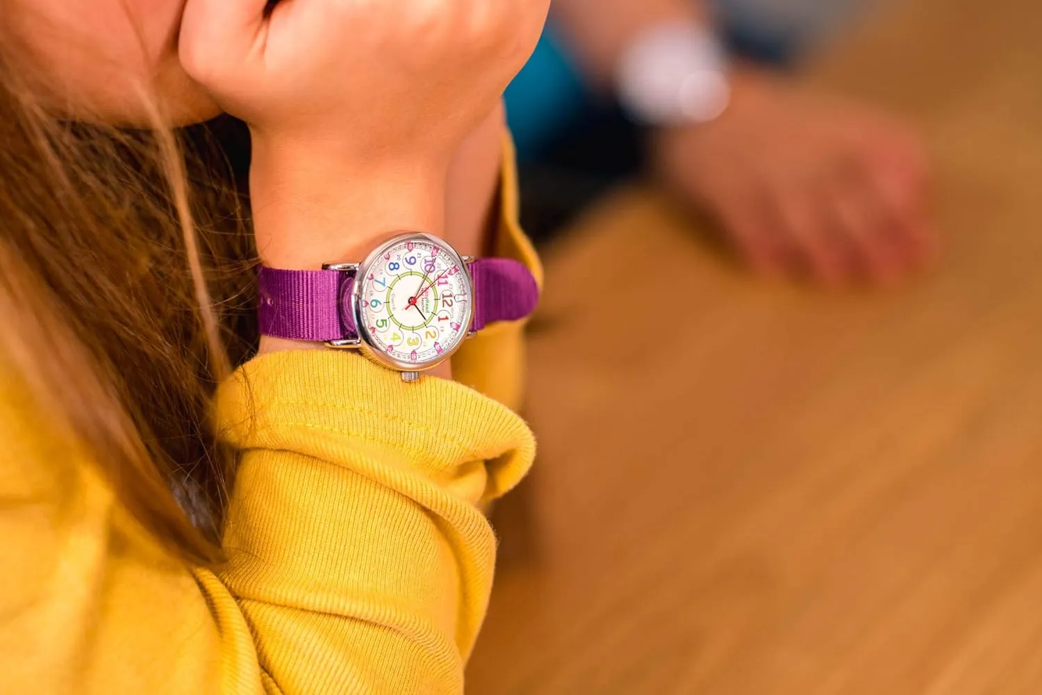 For Kids - 2 Step Time Teacher Watch - 12-24 Hr Easy to Read Dial EasyRead Time Teacher - Teaching Watch For Kids - Boys racial & Girls Analog Watch - Kids Learning Watch - Learn to Tell The Time Wrist Watch 