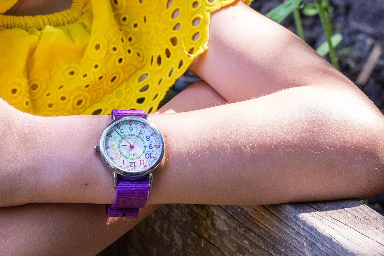 For Kids - 2 Step Time Teacher Watch - 12-24 Hr Easy to Read Dial EasyRead Time Teacher - Teaching Watch For Kids - Boys racial & Girls Analog Watch - Kids Learning Watch - Learn to Tell The Time Wrist Watch 