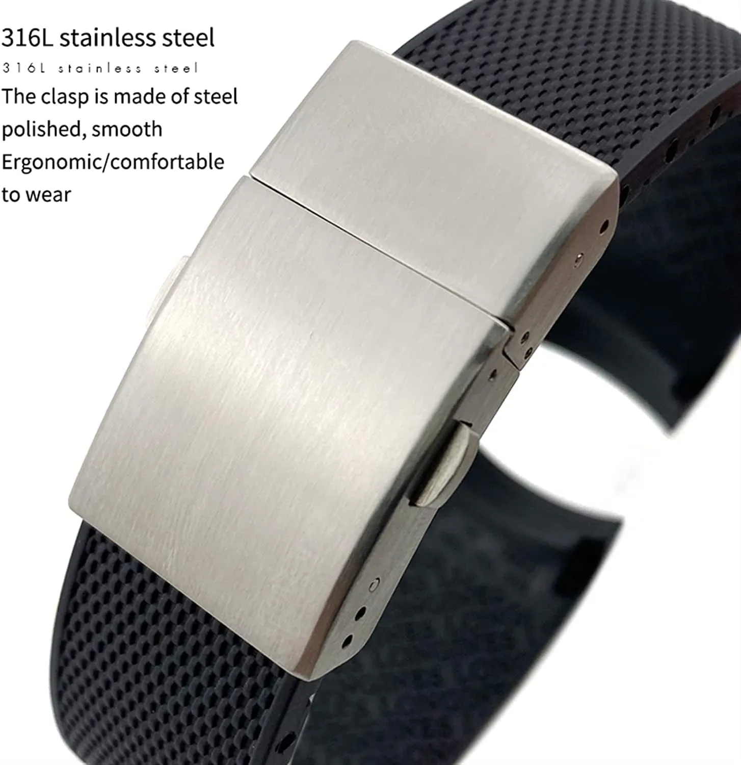 for Longines Master Conquest HydroConquest L3 Watchband Accessories 19mm 20mm 21mm Waterproof Rubber Watch foliage uneven regiment deficiency Strap 