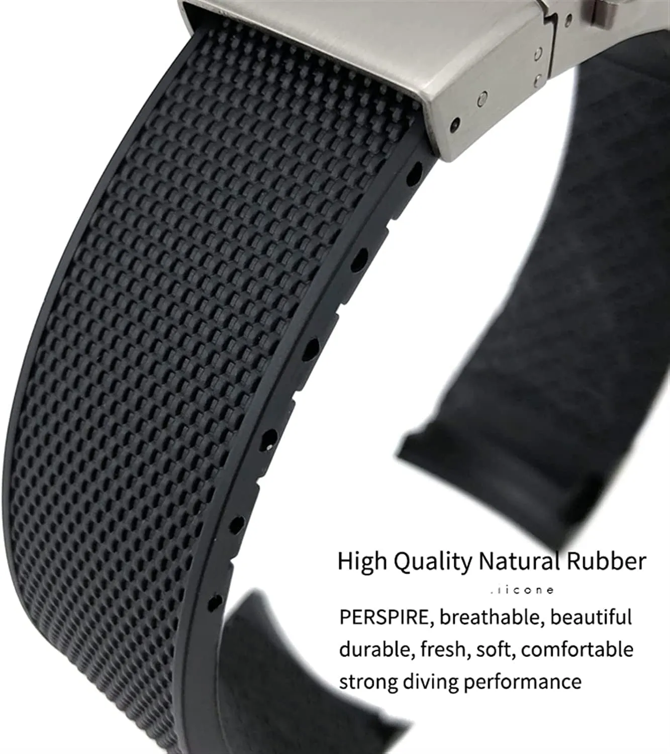 for Longines Master Conquest HydroConquest L3 Watchband Accessories 19mm 20mm 21mm Waterproof Rubber Watch foliage uneven regiment deficiency Strap 