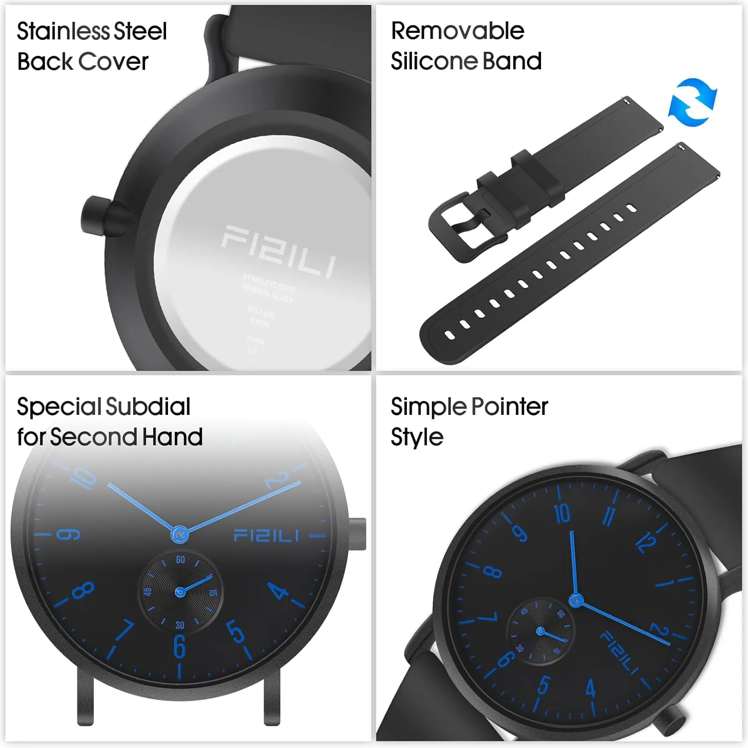for Men Business Casual Luxury Quartz reap transformation Analog Watch Mens Watches Minimalist Ultra Thin Waterproof Fashion Dressy Wrist Watch 