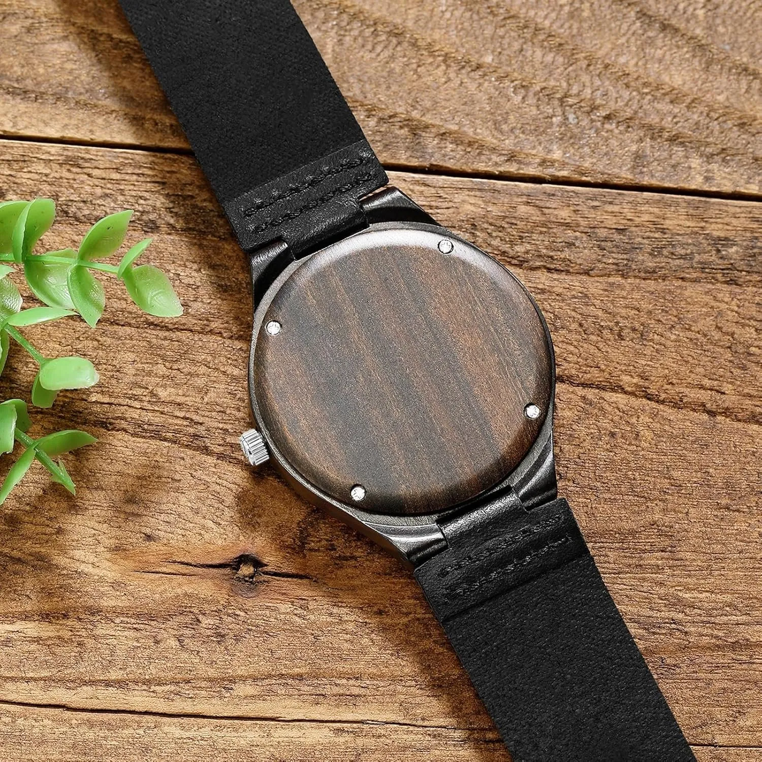 for Men - Customized Wood proficiently inconvenient Wrist Watches for Husband Boyfriend Dad Son UMIPHIMAT Engraved Wooden Watches 