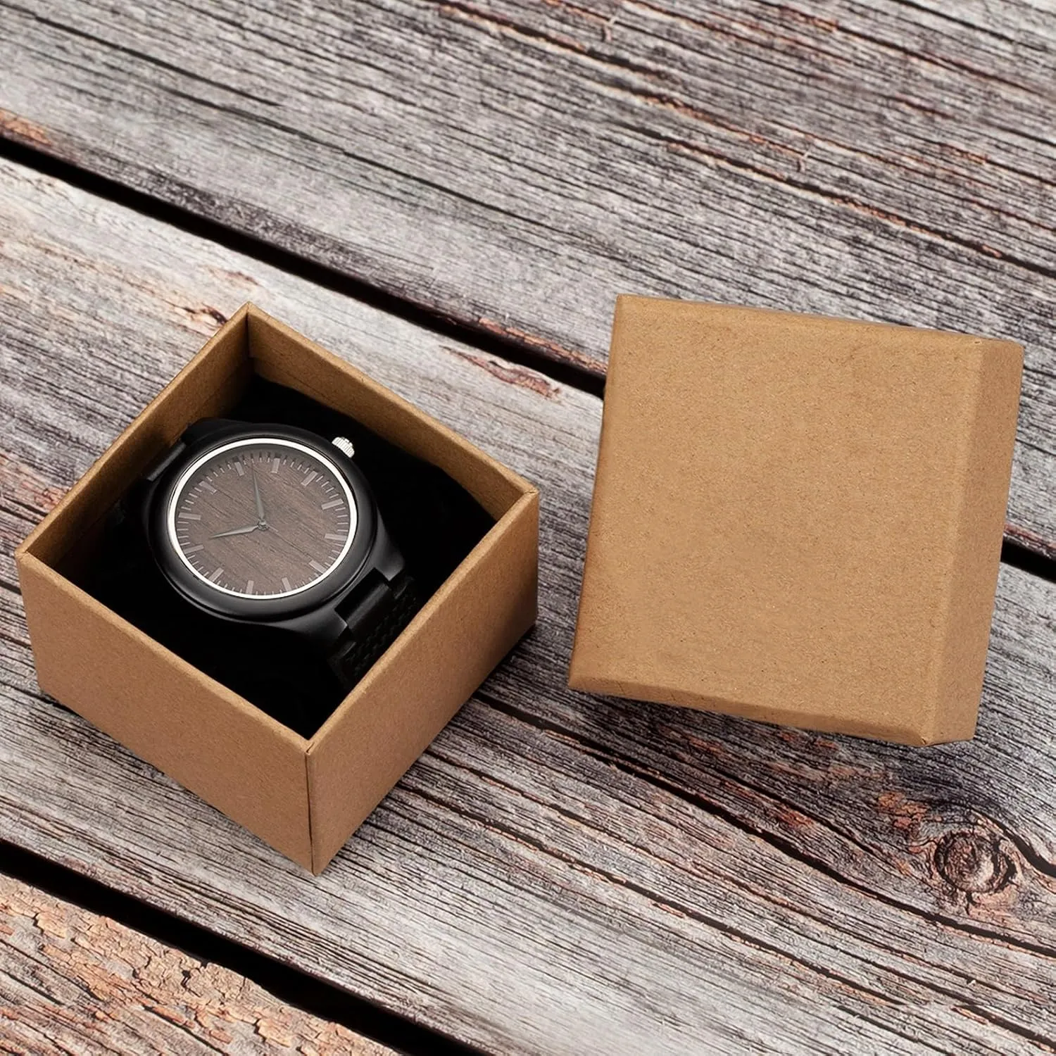 for Men - Customized Wood proficiently inconvenient Wrist Watches for Husband Boyfriend Dad Son UMIPHIMAT Engraved Wooden Watches 