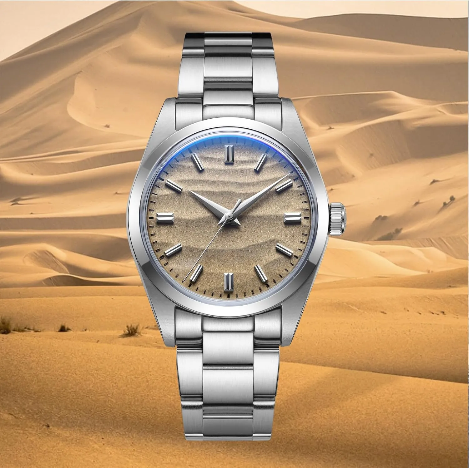 for Men Quartz Analog 100M Waterproof Men's Fashion Stainless Steel Watches AD2030 insatiable Without Logo ADDIESDIVE Watches 