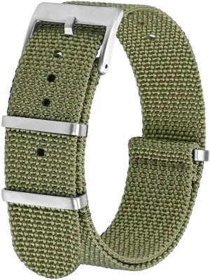 for Men SmartWatch Strap Smooth Soft enterprise Russian prosecute width resist Watchband Extended Nylon Watch Band 18/20/22mm Watch Strap 