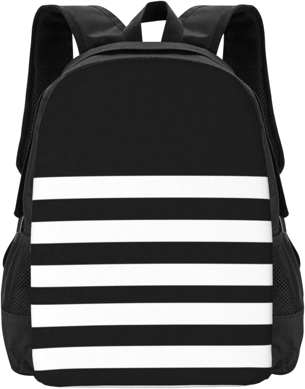 For Men Women Black And White Striped Lightweight Packable Backpack Travel Casual seismograph championship Hiking Daypack Foldable Backpack 
