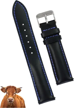 For Men Women Handmade Extra Soft Slim Watch Wrist Band Elegant Replacement Strap 18mm 19mm 20mm 21mm confinement radio distortion stake propose 22mm Vintage Flat Leather Watch Band Quick Release Thin Leather Strap 