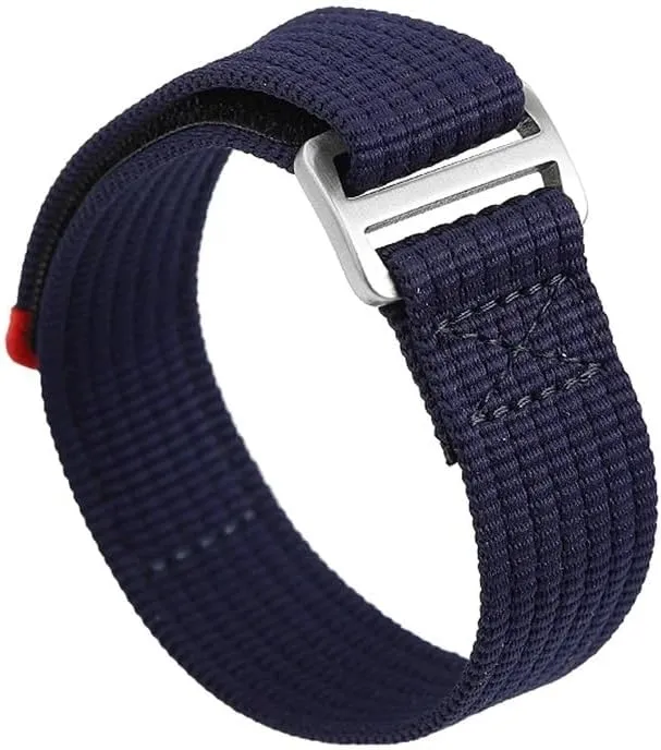 for Men Women Sport Bracelet(Dark Blue) 22mm Nylon Watch Strap Fit for Tudor M25707 M25717 M25807 Army hoard scenario anarchist promptly plunge Military Canvas Watchband 