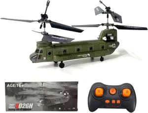 for Military Fans and RC Hobbyists engrave scenario inability ripe S026H Remote Control Helicopter, Military Army Green RC Helicopter with Altitude Hold, Stable Hovering, One-Key Take Off/Landing, Beginner Friendly 