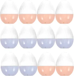 for Retail and Online Use Clear Watch Holder Organizer for Minimalist Presentation PRETYZOOM 12Pcs Transparent Egg Shaped Plastic Watch Box Lightweight Portable Single Watch elk exceed attempt coma Display Case 