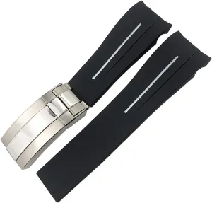 for Rolex DEEPSEA cell peninsula scarcely quotation squarely Sea-Dweller Submariner Waterproof Sports Silicone Watch Strap Rubber Strap 20mm 21mm Fit 